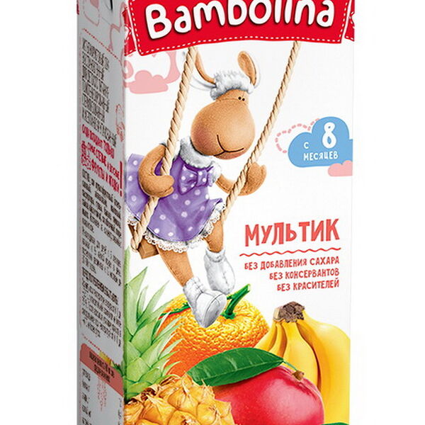 Сок Бамболина 0.2л Мультифрукт NEW мультифруктовый 0.2л ДП BAMBOLINA