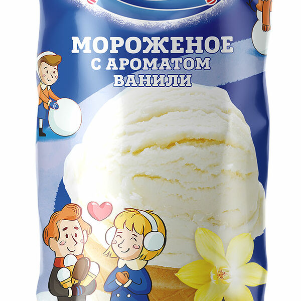 Мороженое Снежное лакомство молочное 6% в вафельном стаканчике с ароматом ванили 70 г