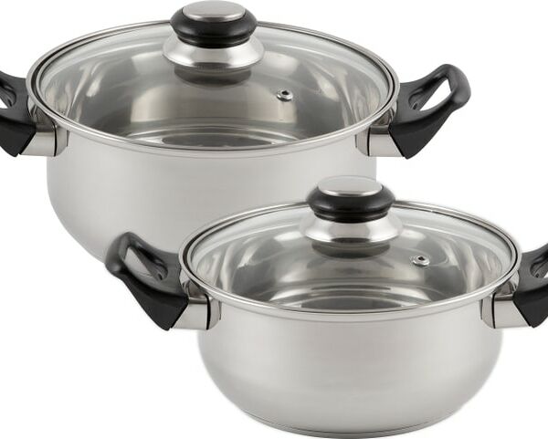 Набор посуды Mallony Baks-Set-4 Кастрюля с крышкой 2л 18см + Кастрюля с крышкой 2.8л 20см