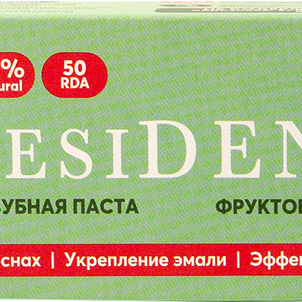 President Зубная паста детская фруктовый микс 3–6 лет