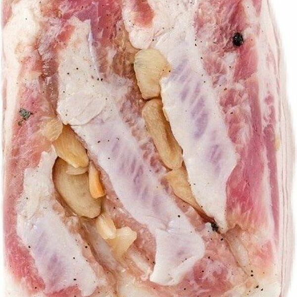 Шпик РОМАНИШИН по-смоленски соленый аппетитный в/у вес 