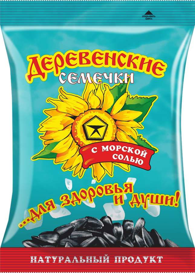 

Семечки подсолнечника Деревенские обжаренные с морской солью 150 г