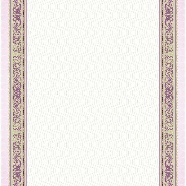 Сертификат-бумага с рамкой А4 фиолетовая, 140 г/кв.м, 20 шт/уп КЖ-1794/6уп