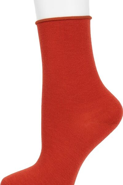Носки женские Oemen с медицинской резинкой кирпичные р.23