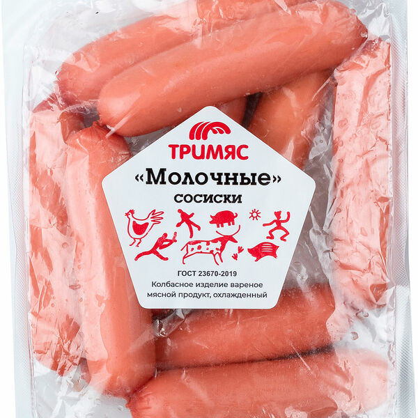 Сосиски Золушка Металист Молочные 500г