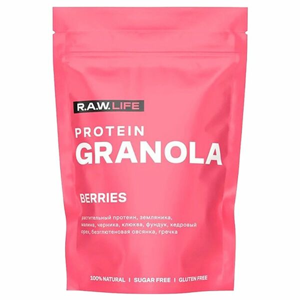 Гранола R.A.W. Life Ягоды, 220г