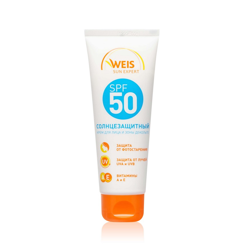 

Солнцезащитный крем Weis для лица и зоны декольте SPF50 75 мл