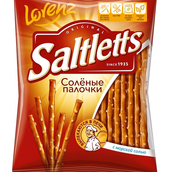 Хлебные палочки Saltletts Классические солёные, 75г