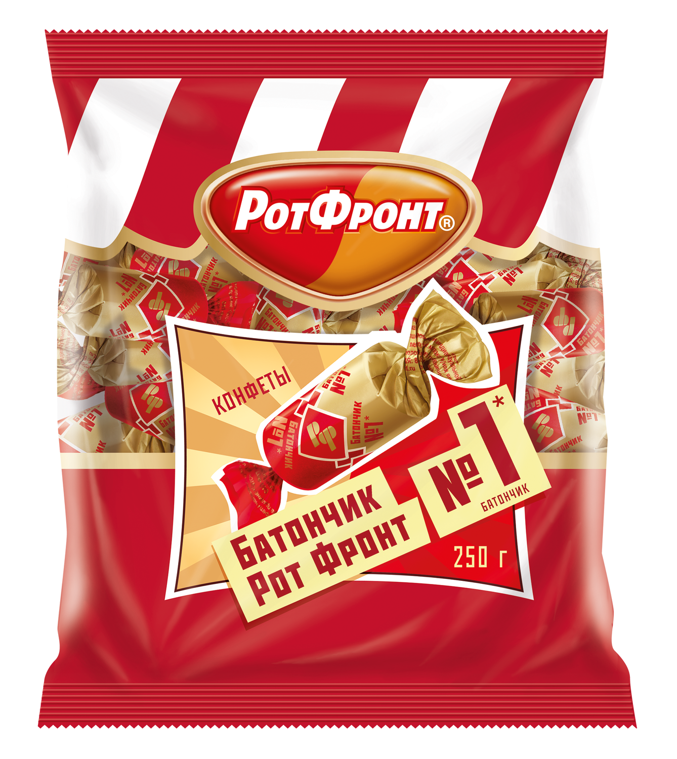 

Конфеты Рот Фронт батончики 250 г