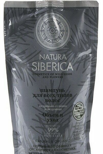 Шампунь для волос Natura Siberica для всех типов волос объем и уход