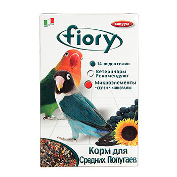 Корм Fiory для средних попугаев Parrocchetti African 800 г, Италия