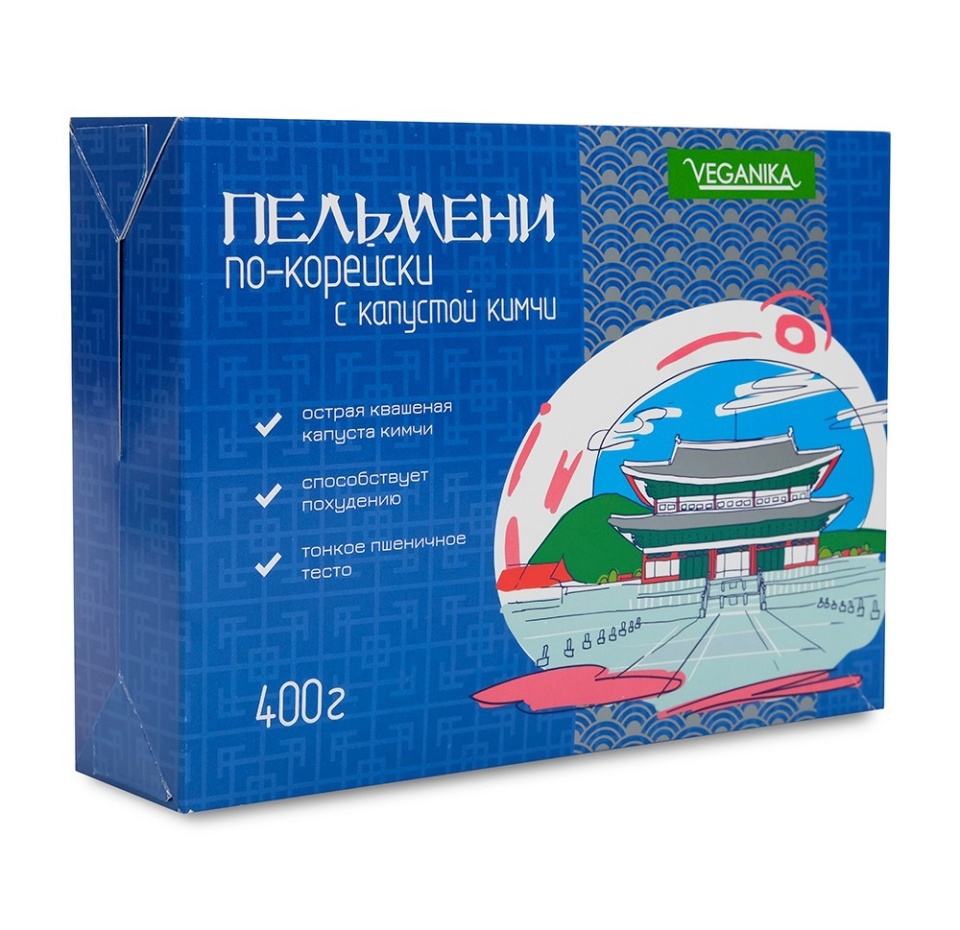 

Пельмени Veganika по-корейски с капустой кимчи 400 г