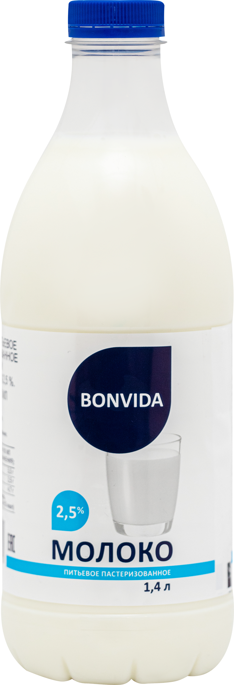 

Молоко пастеризованное BONVIDA 2,5%, без змж