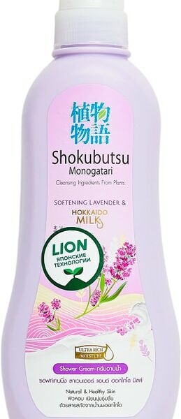 Крем-гель для душа Lion Thailand Shokubutsu Monogatari Лаванда с молоком 500мл