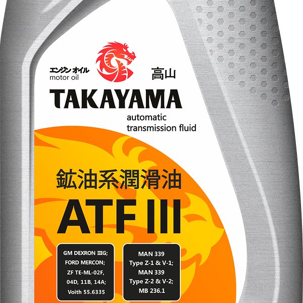 Масло трансмиссионное TAKAYAMA ATF III 605526, минеральное, 1л