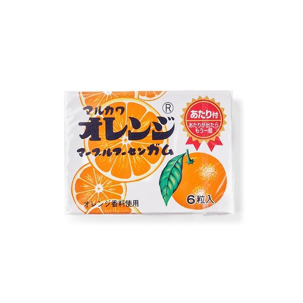 Жевательная резинка Marukawa вкус Апельсина шары 6 шт. 8 г