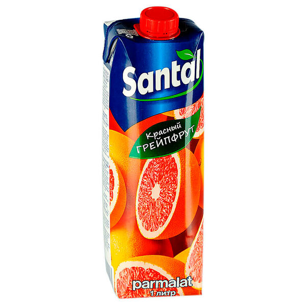 Напиток сокосодержащий SANTAL 1 л красный грейпфрут