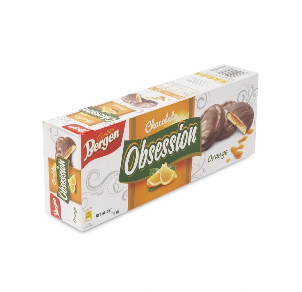 

Печенье Bergen "Obsession" Апельсин с желе в шоколаде 128 г