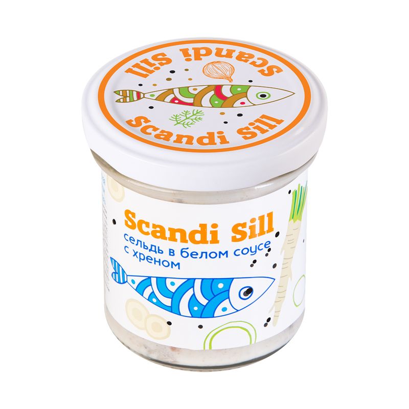 

Сельдь Меридиан Скандинавская, филе-кусочки в белом соусе с хреном 150 г
