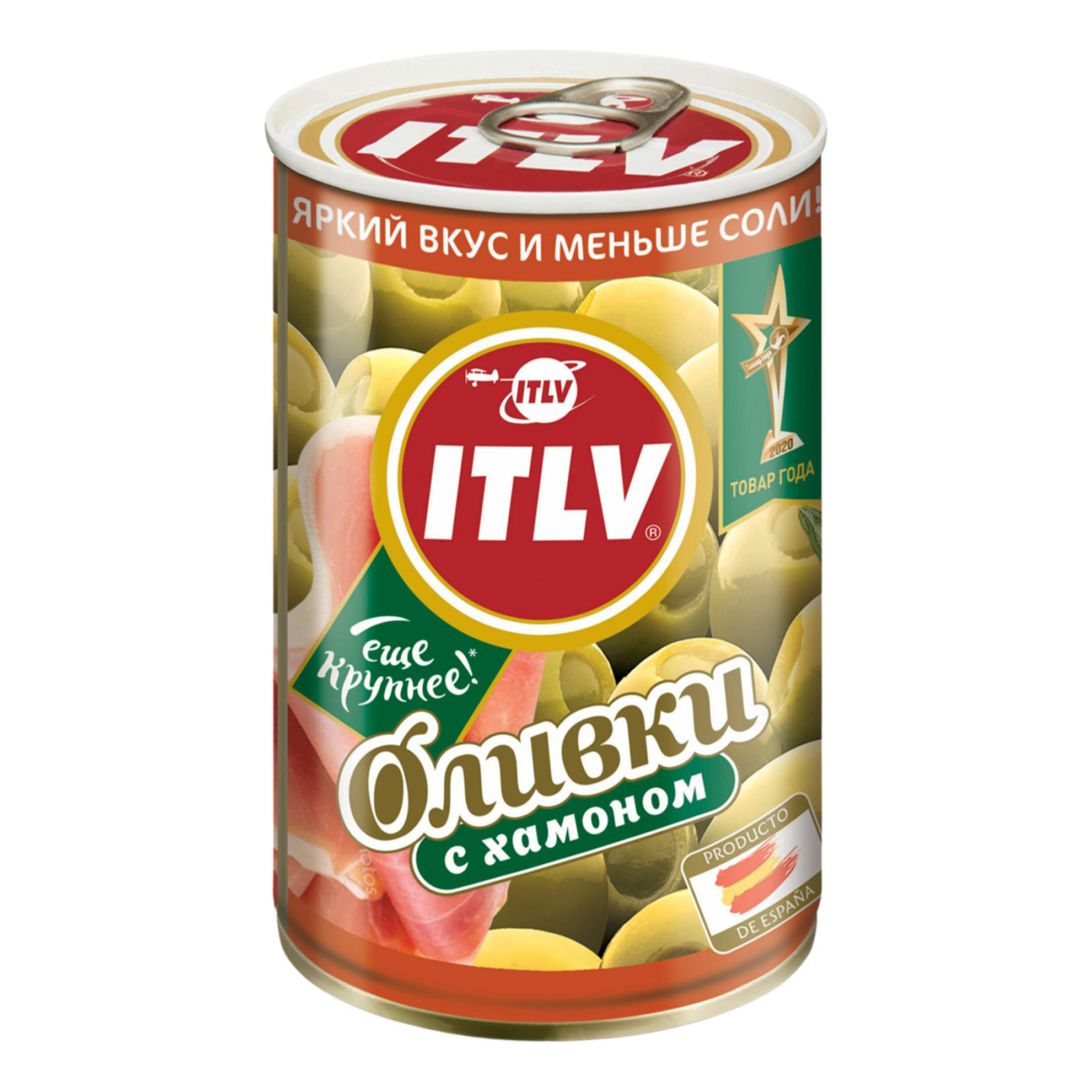 

Оливки ITLV с хамоном 314 мл