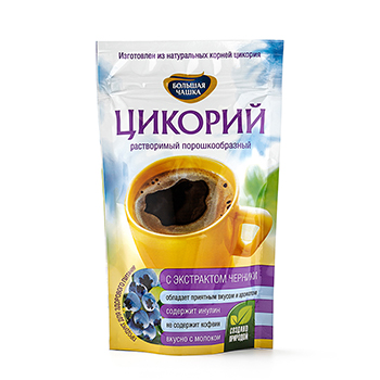 

Цикорий растворимый Большая Чашка с экстратом черники 85г, Россия