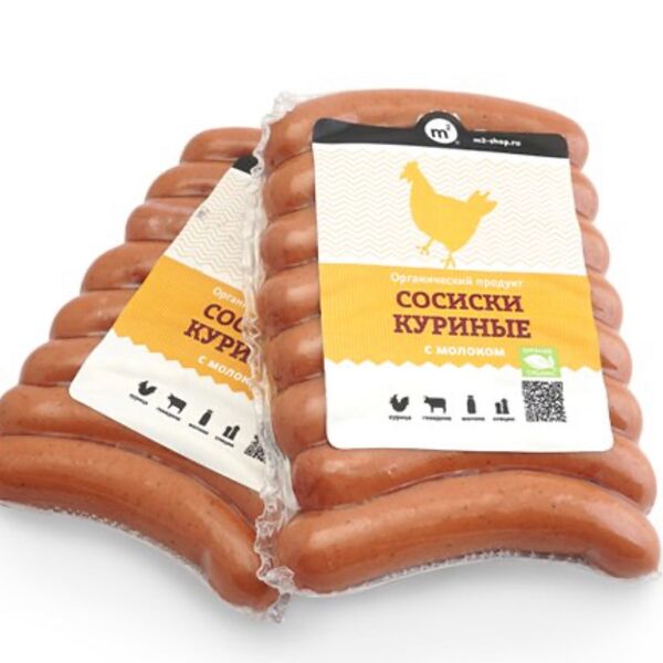 Сосиски куриные с молоком М2