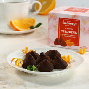 Конфеты шоколадные Трюфель со вкусом апельсина МясновЪ Буфет