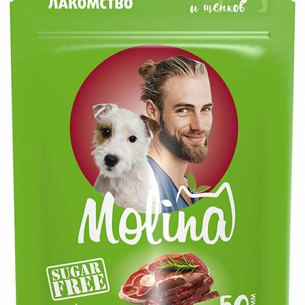 Лакомство для собак Molina палочки из ягненка и риса