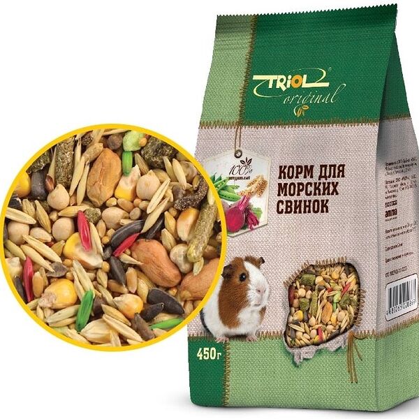 Triol Original корм для для морских свинок Злаковое ассорти