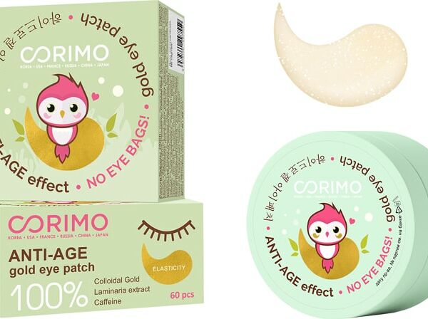 Дренаж-патчи для глаз Corimo Anti-Age Золотые гидрогелевые 90г