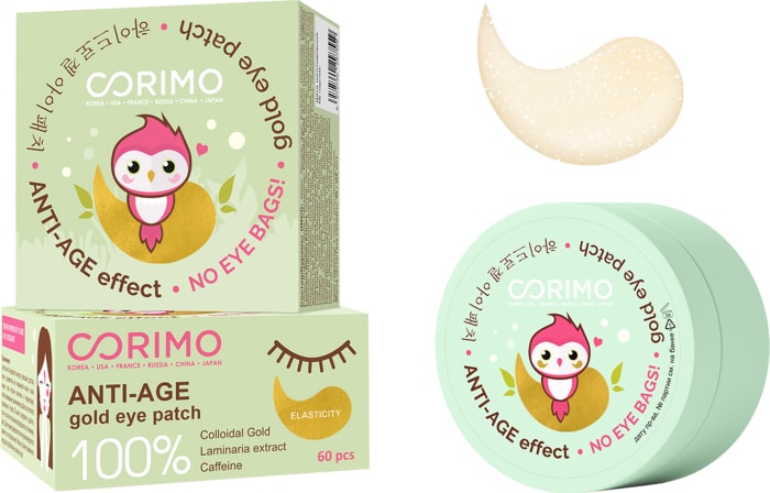 

Дренаж-патчи для глаз Corimo Anti-Age Золотые гидрогелевые 60 шт