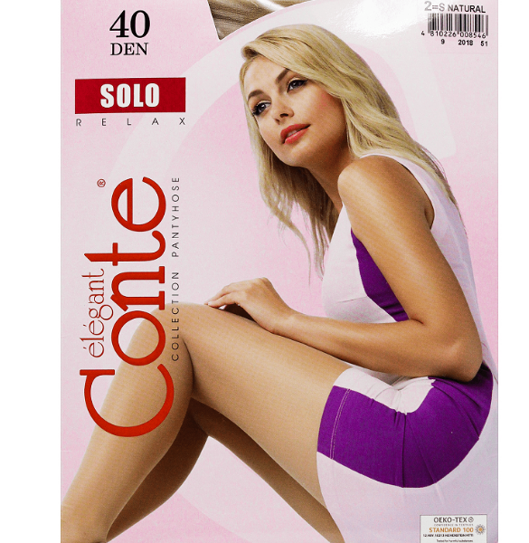 Колготки женские CONTE Solo 40 den natural 2 размер