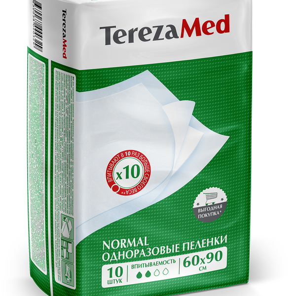 ТерезаМед Нормал Пеленка одноразовая 60х90см
