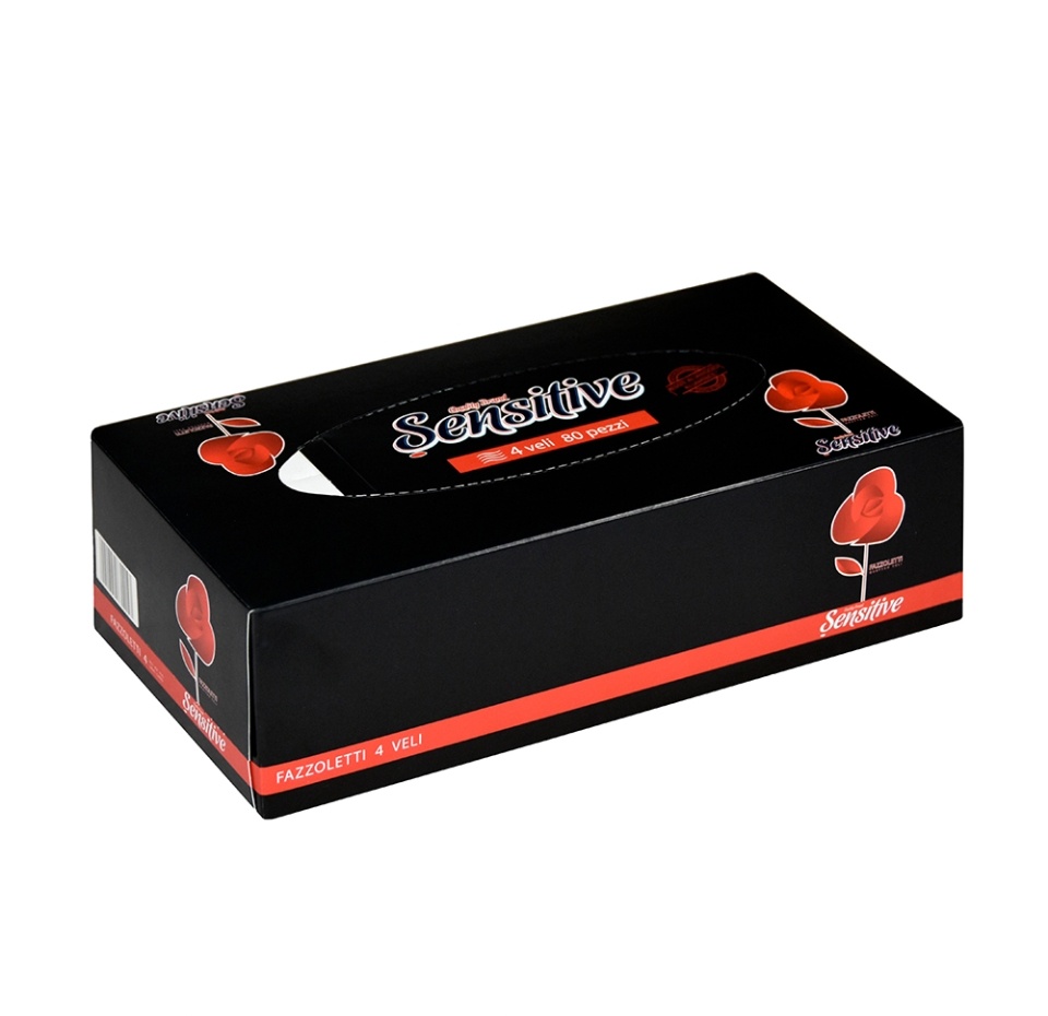 

Салфетки косметические Sensitive Rоsa 4-слойные, 80 шт., в ассортименте, 1 шт.