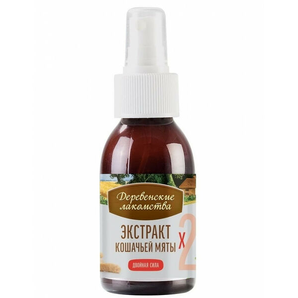 Спрей Деревенские лакомства Экстракт кошачьей мяты Двойная сила, 100 мл