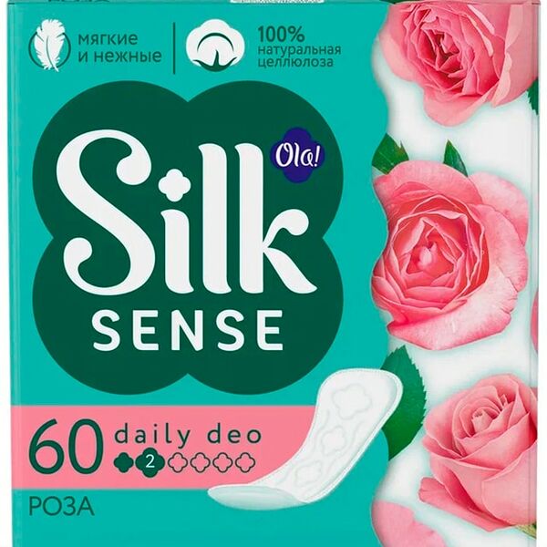 Прокладки Ola! Daily deo Бархатная роза ежедневные 60шт