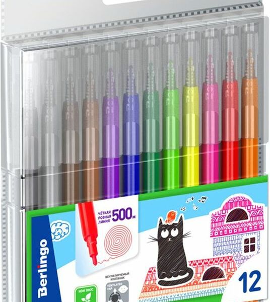 Фломастеры Berlingo, 12 цветов