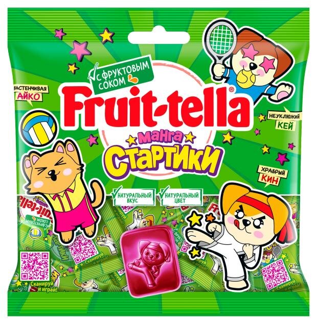 

Жевательный мармелад Fruit-tella Манга Стартики