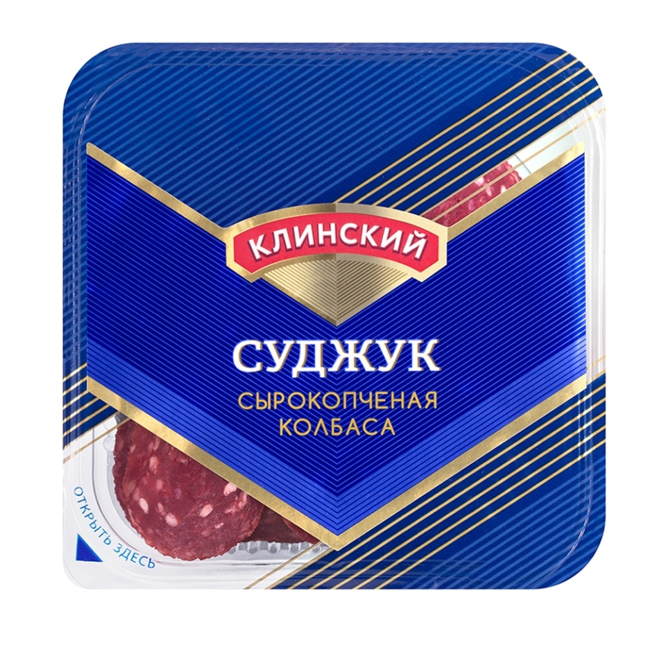 

Колбаса сырокопчёная полусухая Суджук Клинский, нарезка 80 г