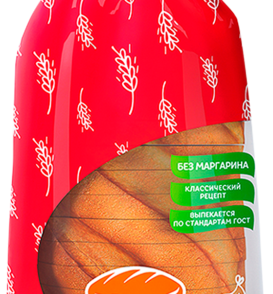 Батон Край Каравай Нарезной в нарезке