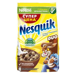 Сухой завтрак Nesquik Duo Шоколадные шарики в Магнит со скидкой –41%