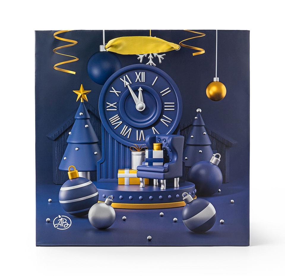 

Пакет подарочный «Азбука вкуса» «Волшебное время» 30х30х14 см, Россия