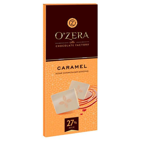 Шоколад Ozera 90г белый карамель