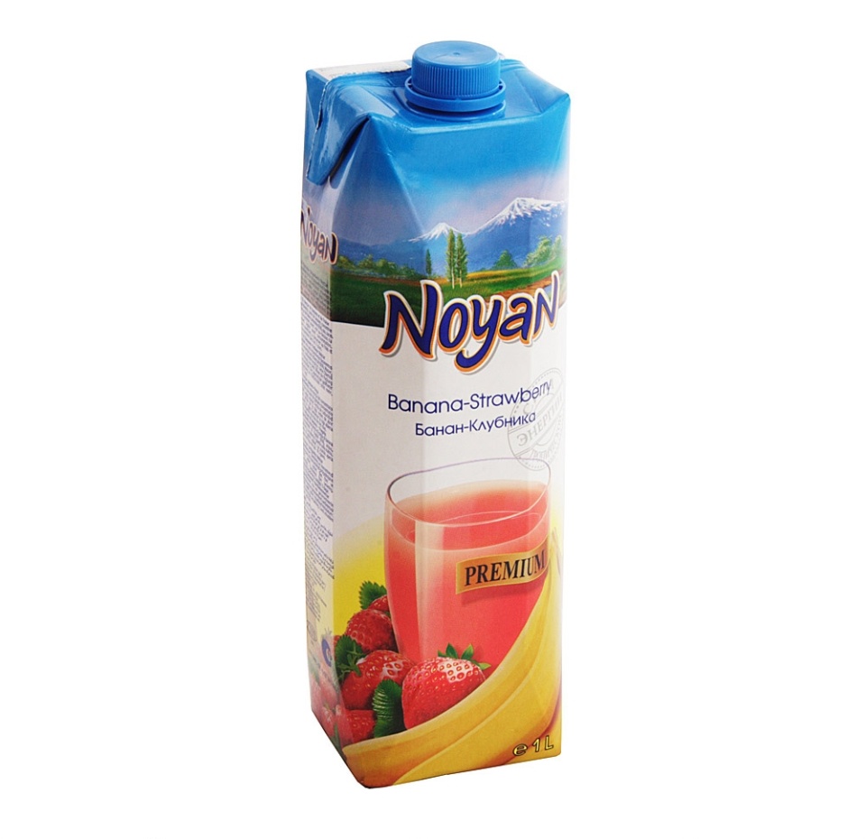 

Нектар Noyan Клубника-банан 1 л