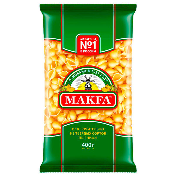 Макароны MAKFA 400г Ракушки