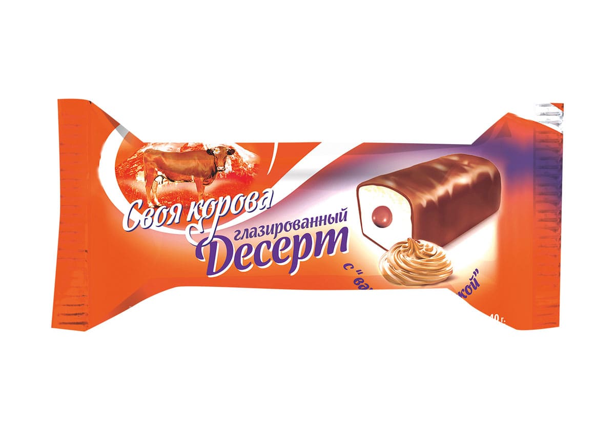 

Десерт Своя Корова глазированный с вареной сгущенкой 23% 40 г