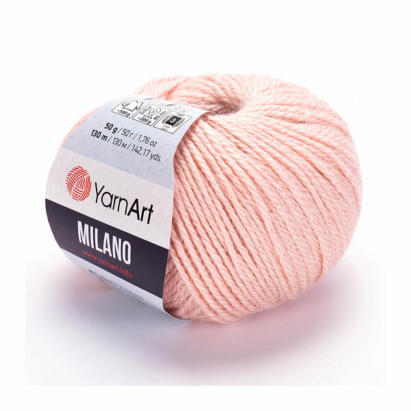 Пряжа YarnArt 'Milano' 50гр 130м (8% альпака, 20% шерсть, 8% вискоза, 64% акрил)(853 розовый),шт