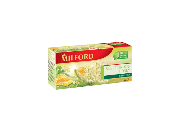 Чайный напиток травяной Milford Silver linden-honey в пакетиках