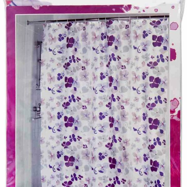 Штора для ванной комнаты Aquarius цвет: голубой, 180х200 см