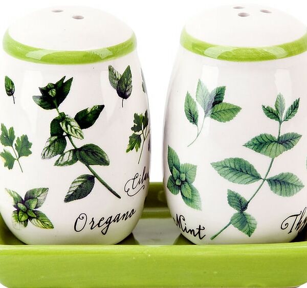 Набор для специй Dolomite Душистые травы Солонка + Перечница